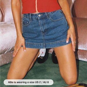 Denim Mini Skort